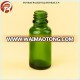 Green glass bottle green essential oil glass bottle 20ml low price